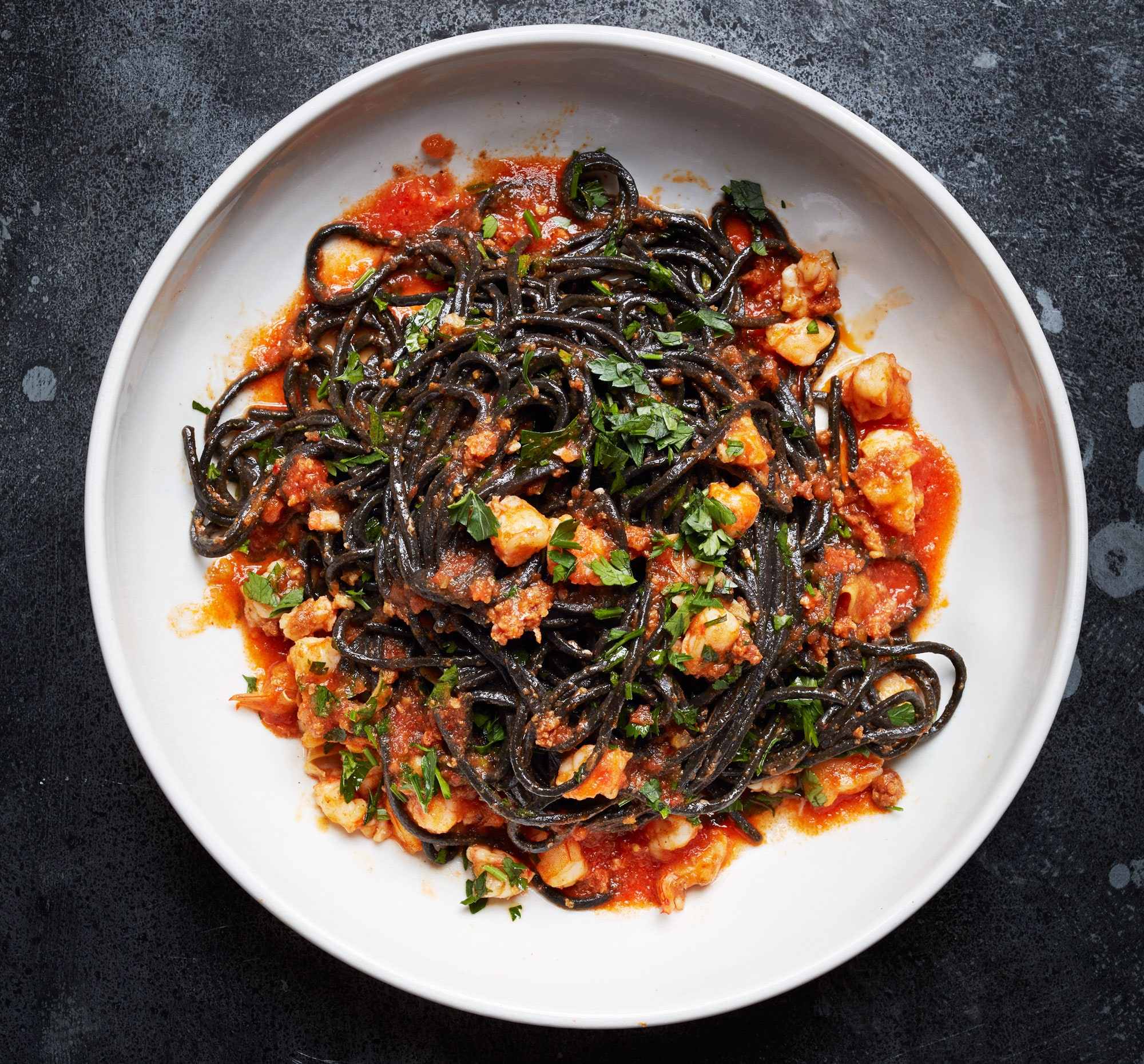 Recipes/RecipeImages/Squid-Ink-Pasta-with-Shrimp,-Nduja,-and-Tomato.jpg|Squid Ink Pasta with Shrimp, Nduja, and Tomato